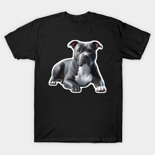 American Staffordshire Terrier T-Shirt by millersye